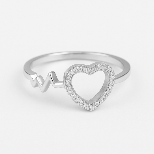 Heartbeat of Love – 925 Sterling Silver Ring