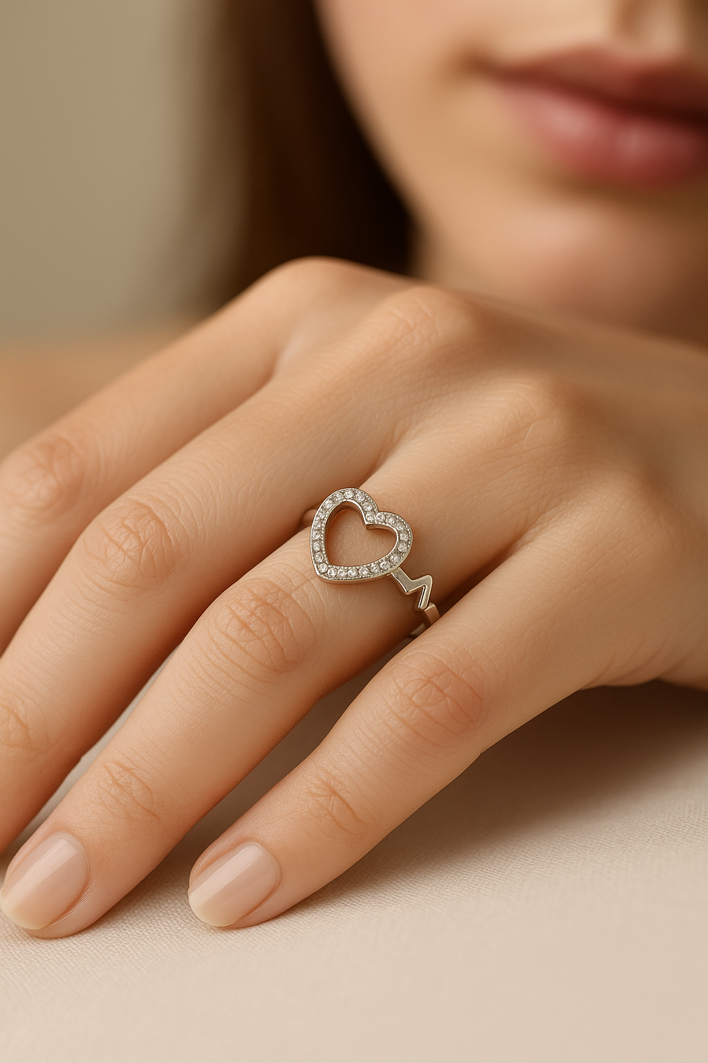 Heartbeat of Love – 925 Sterling Silver Ring