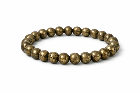 Natural Pyrite Energy Bracelet | Wealth & Protection Stone