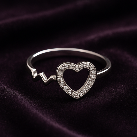 Heartbeat of Love – 925 Sterling Silver Ring